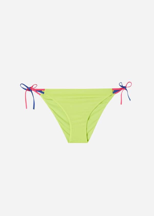 braguita de bikini calzedonia string tokyo para mujer color verde
