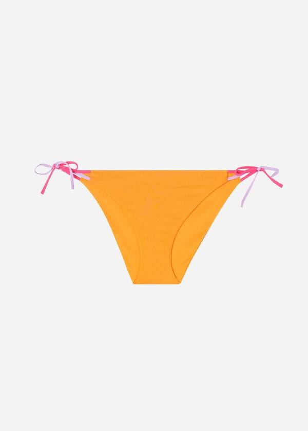 braguita de bikini calzedonia string tokyo para mujer color naranja