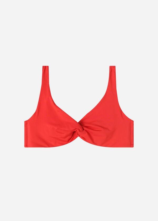 parte de arriba de bikini para mujer calzedonia balconette indonesia eco rojo