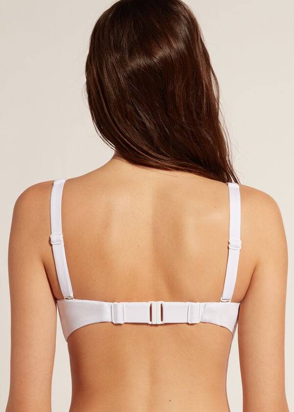 partes de arriba de bikini de mujer calzedonia balconette indonesia eco cobey blanco