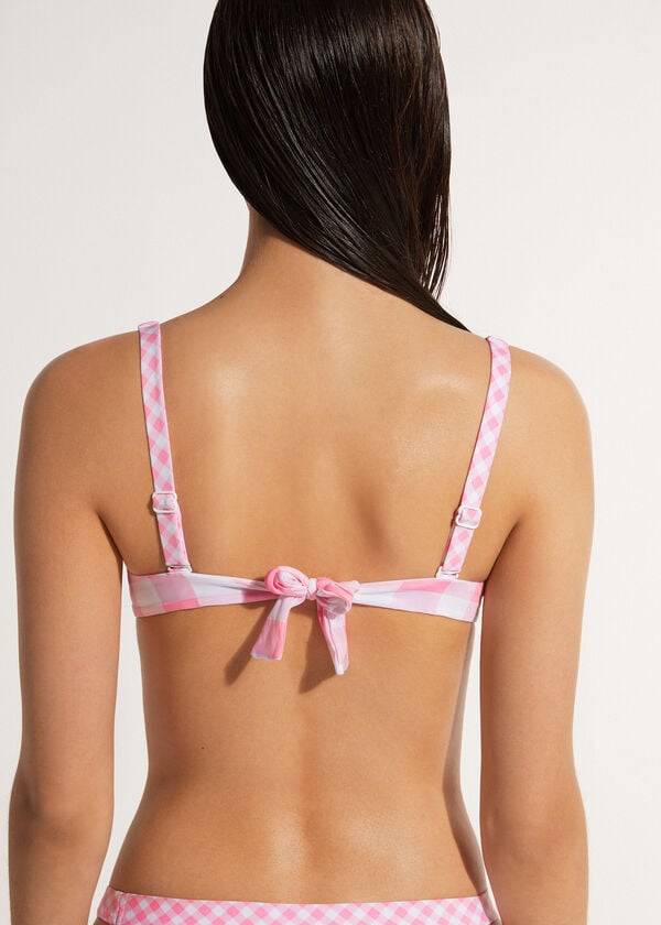 partes de arriba de bikini de mujer calzedonia balconette lione rosa