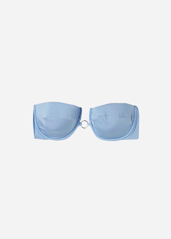traje de baño bandeau calzedonia abu dhabi para mujer color azul