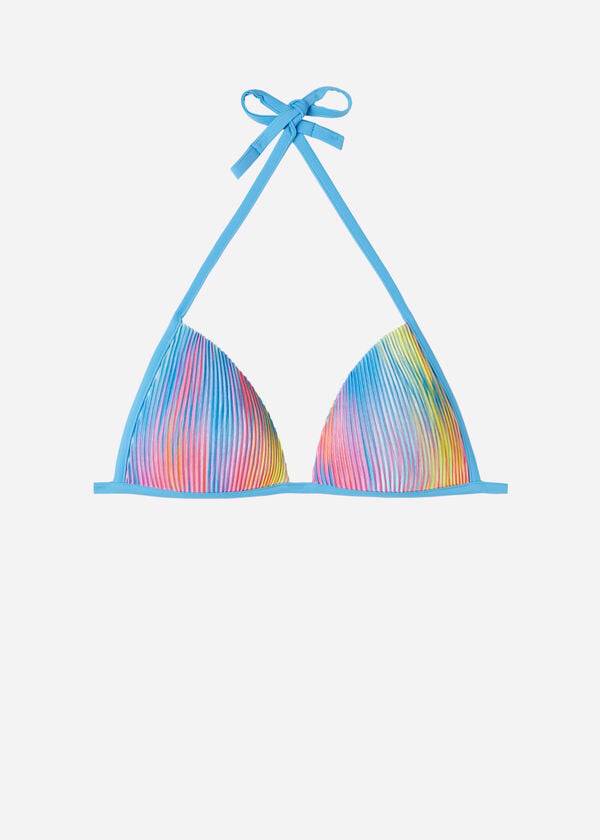 bikini de triángulo con relleno graduado calzedonia para mujer multicolor maiorca