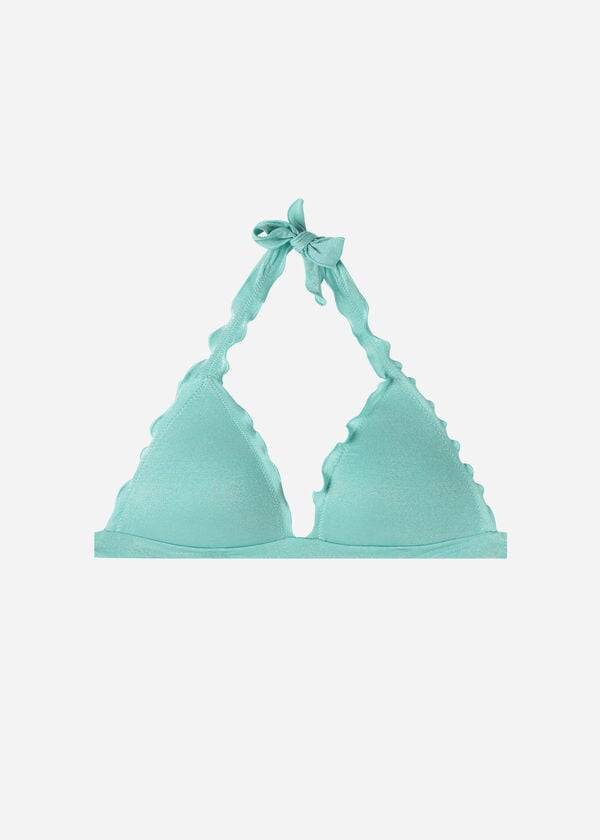 bikini de triángulo graduado formentera de calzedonia para mujer color verde