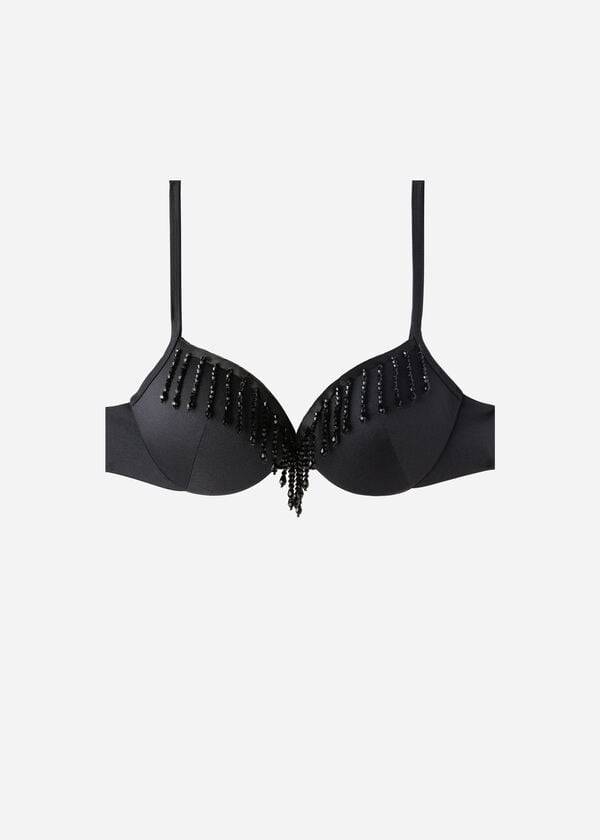 bikini negro con push-up y relleno ligero calzedonia para mujer taipei