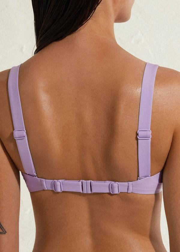 parte de arriba de bikini de mujer calzedonia padeau bandeau indonesia morado