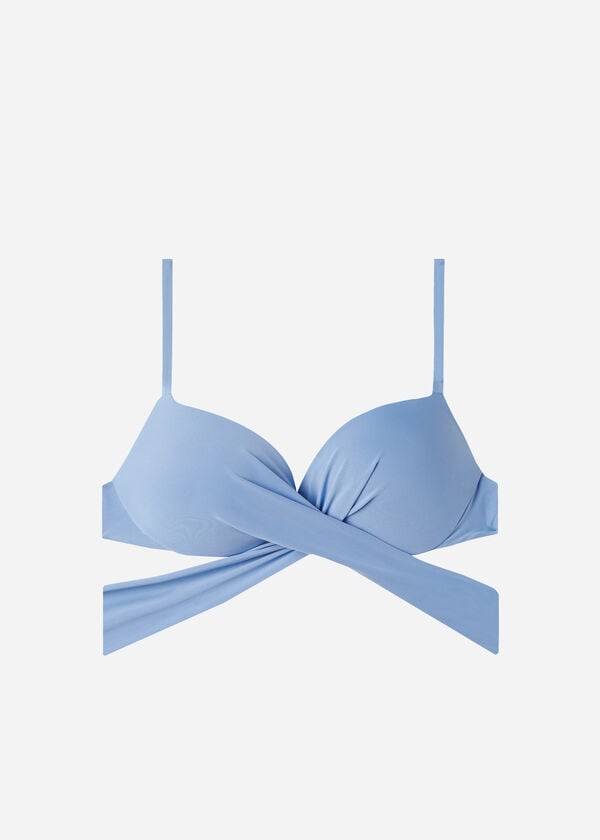 calzedonia - bikini push up acolchado indonesia eco sexy para mujer color azul