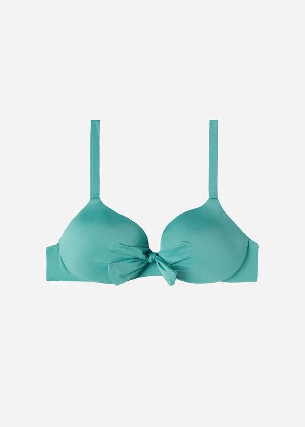 bikini de mujer calzedonia con relleno push up indonesia eco sexy color turquesa