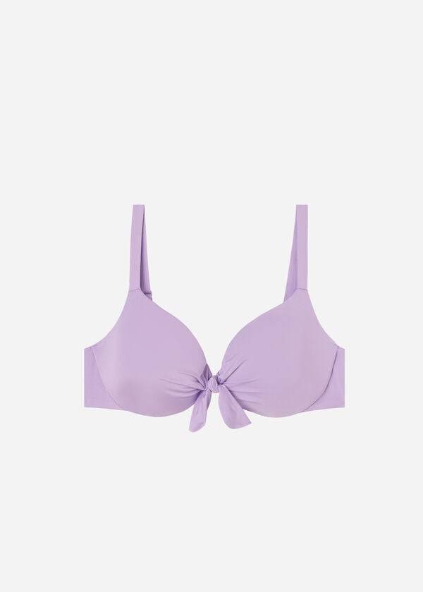 bikini morado con push-up acolchado y ecológico de indonesia para mujer de calzedonia
