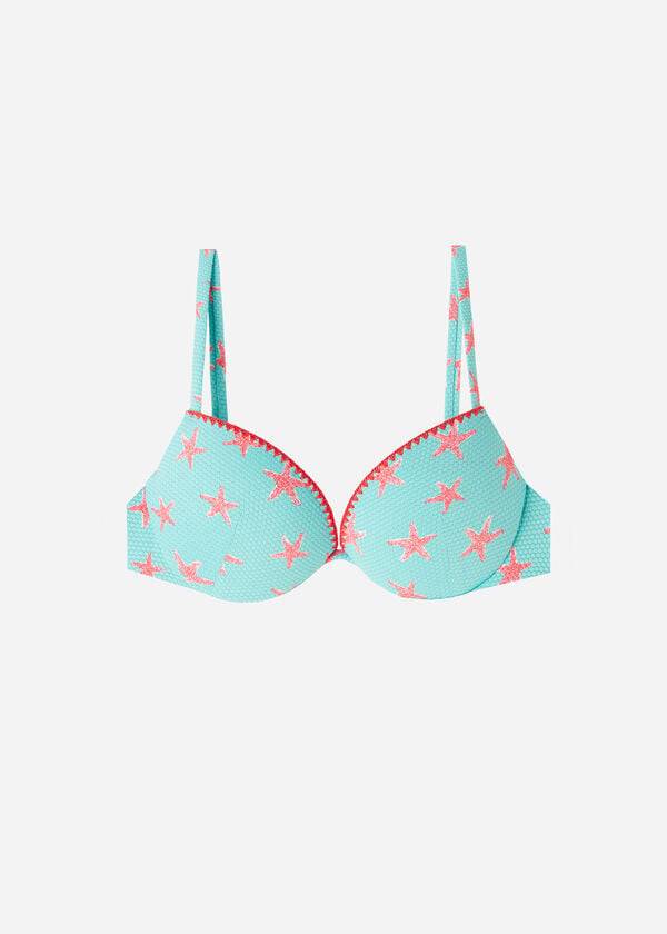 bikini push-up acolchado buenos aires de calzedonia para mujer color azul marino