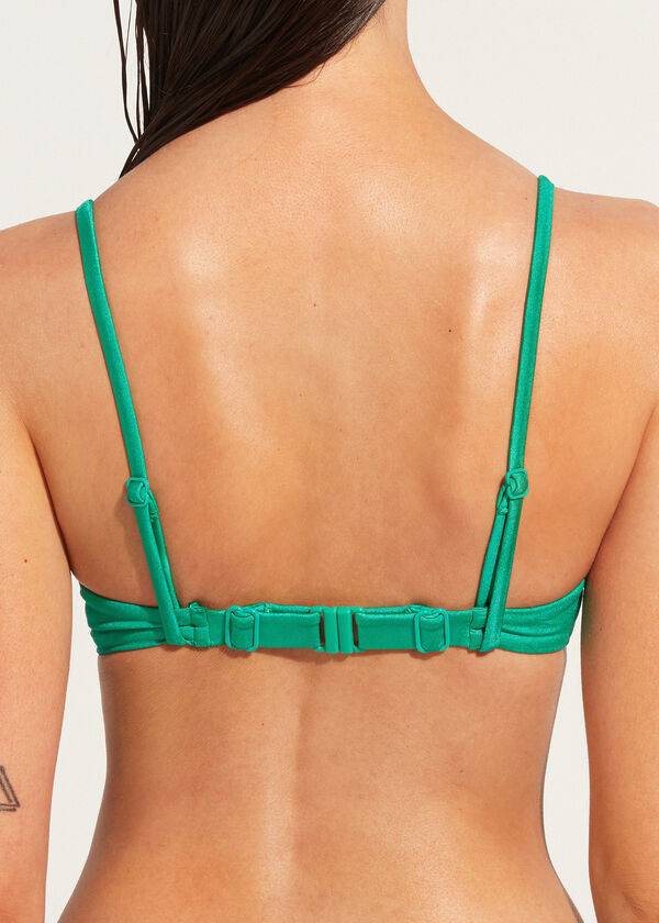 bikini push-up acolchado cannes de calzedonia verde para mujer