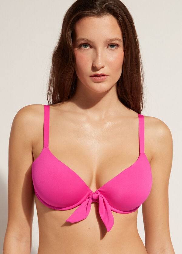 bikini push-up acolchado rosa de calzedonia para mujer en indonesia
