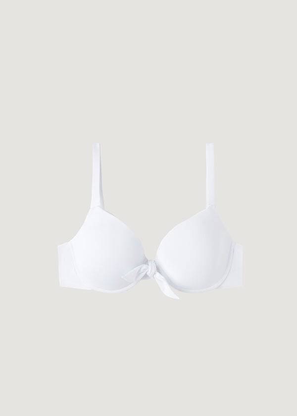 bikini push-up acolchado de calzedonia indonesia para mujer color blanco