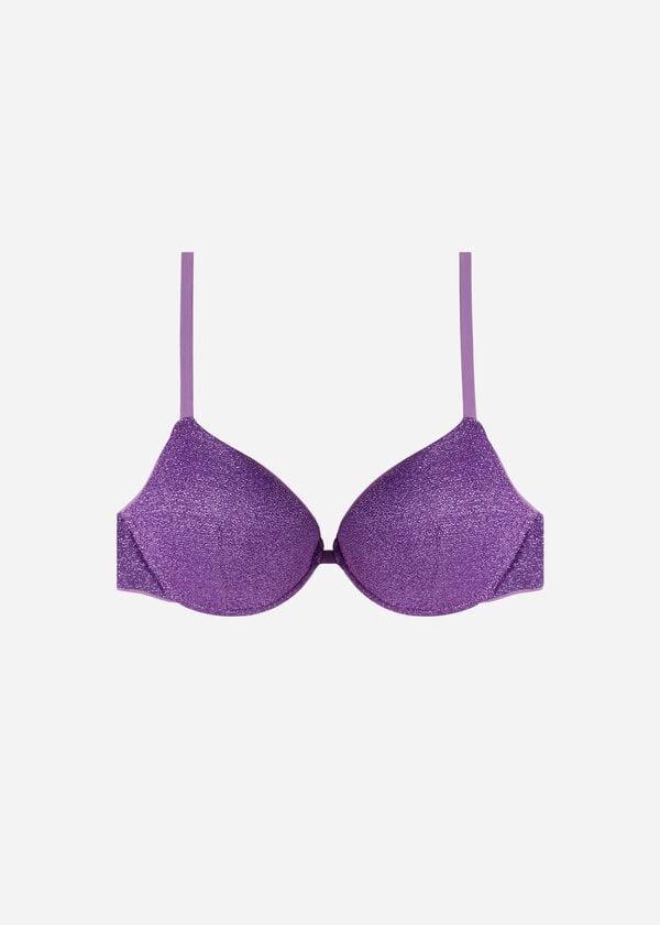 bikini push-up acolchado las vegas de calzedonia para mujer morado