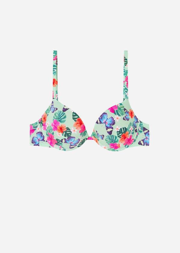 bikini malibu con push-up y relleno de calzedonia para mujer multicolor