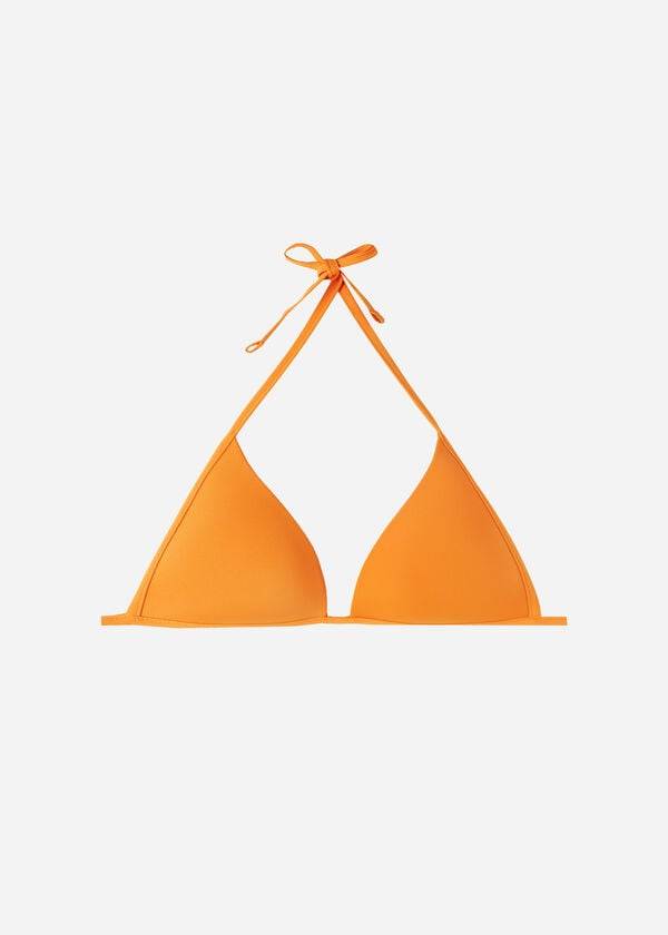parte de arriba de bikini para mujer naranja calzedonia triangle indonesia eco rise