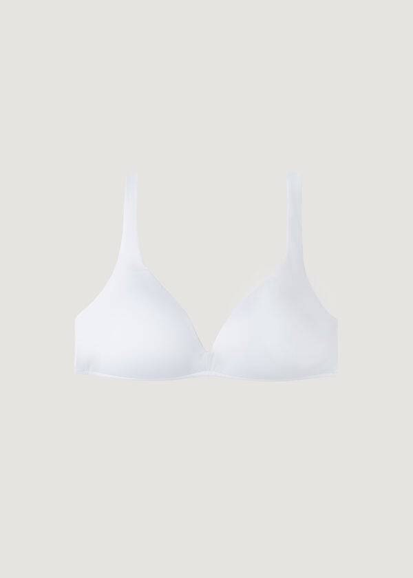 bikini triangular acolchado calzedonia indonesia eco sexy para mujer color blanco