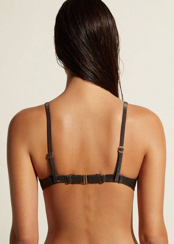 calzedonia push up hollywood - bikini para mujer color negro