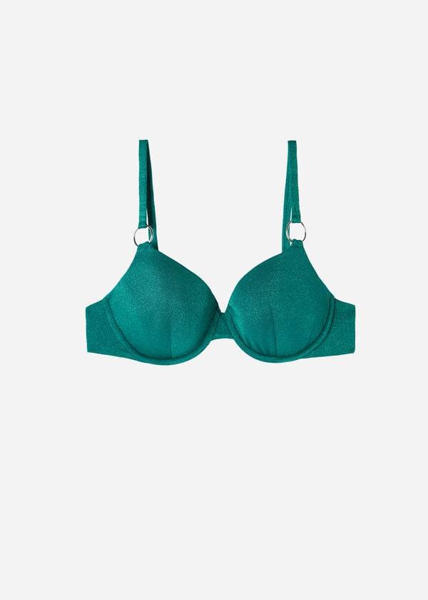 bikini push up hollywood de calzedonia para mujer color verde