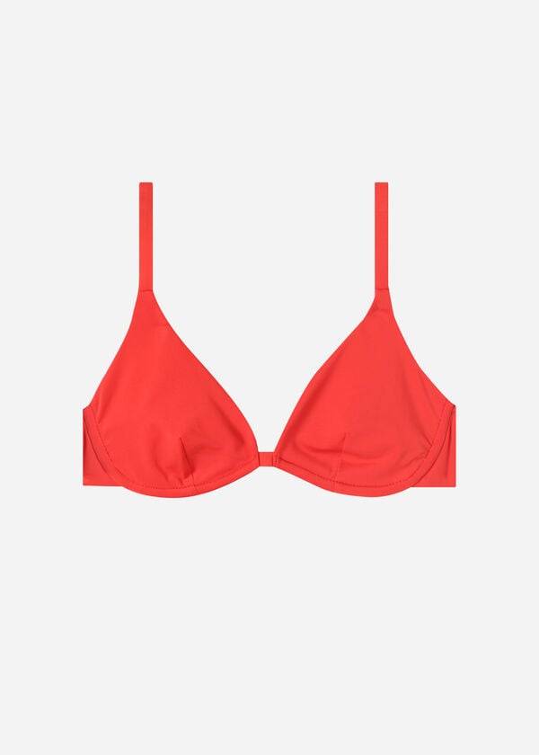 bikini push up indonesia eco de calzedonia para mujer color rojo