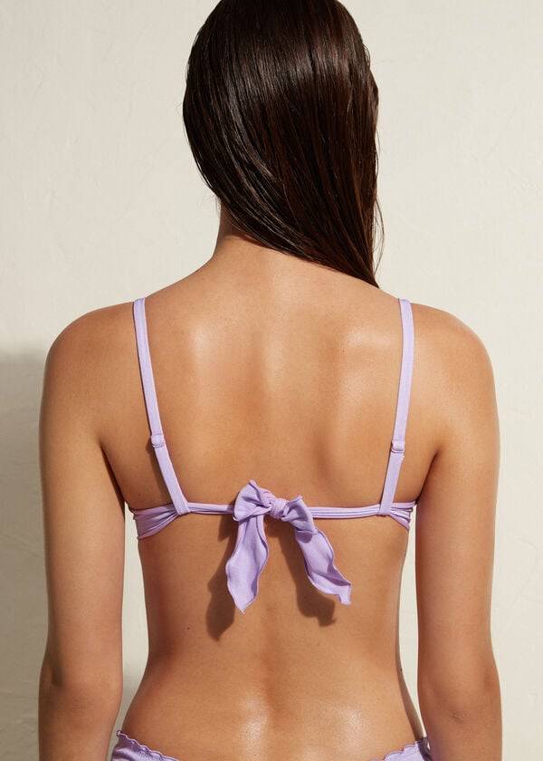 bikini push up madrid de calzedonia para mujer color morado