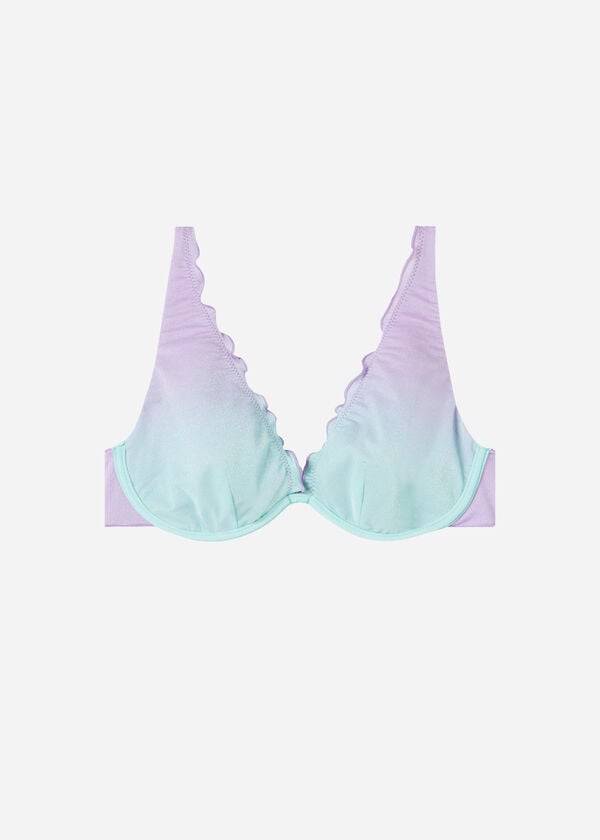 bikini push up madrid de calzedonia para mujer color morado