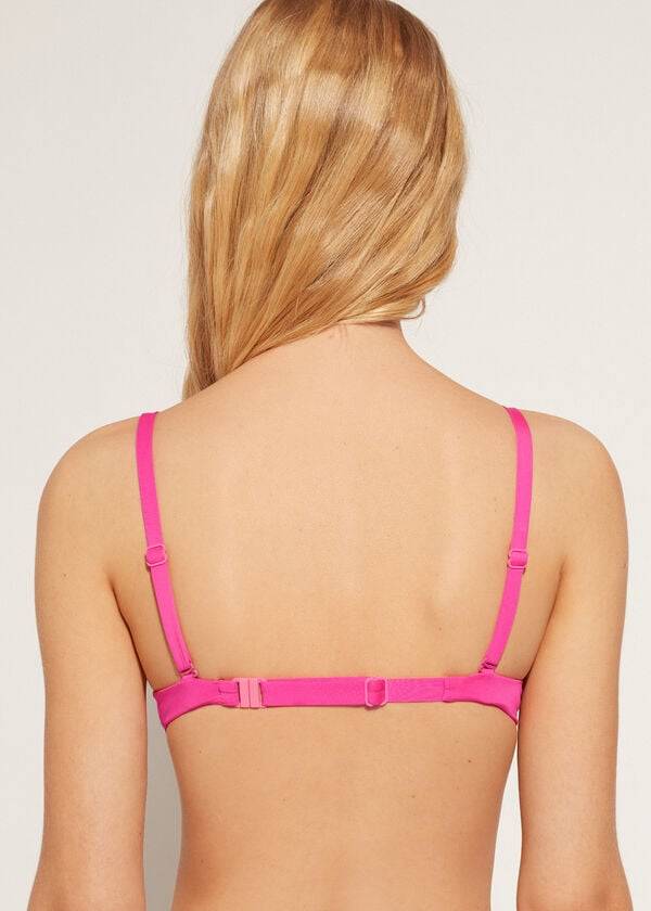 bikini de mujer calzedonia soft graduated super stuffed push-up indonesia eco rosa