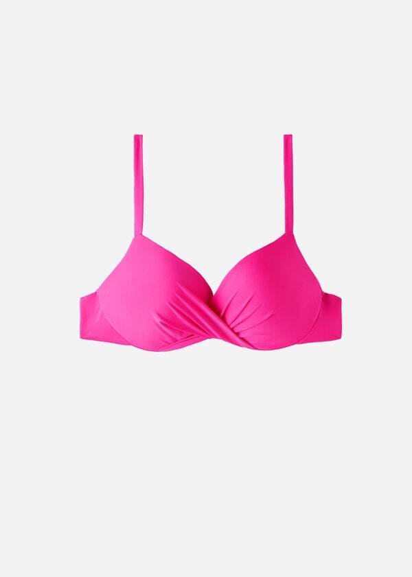 bikini de mujer calzedonia soft graduated super stuffed push-up indonesia eco rosa