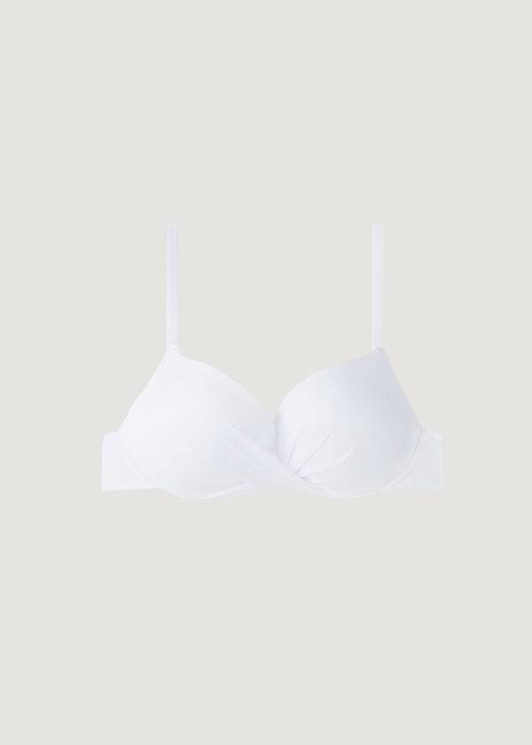 calzedonia super stuffed push up indonesia eco cobey - bikini para mujer color blanco