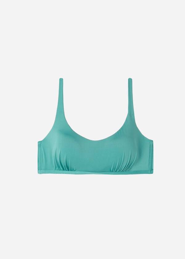 bikini ecológico de indonesia estilo tanque calzedonia turquesa para mujer