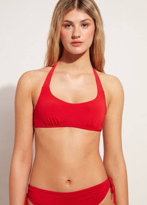 bikini estilo tanque indonesia de calzedonia para mujer color rojo