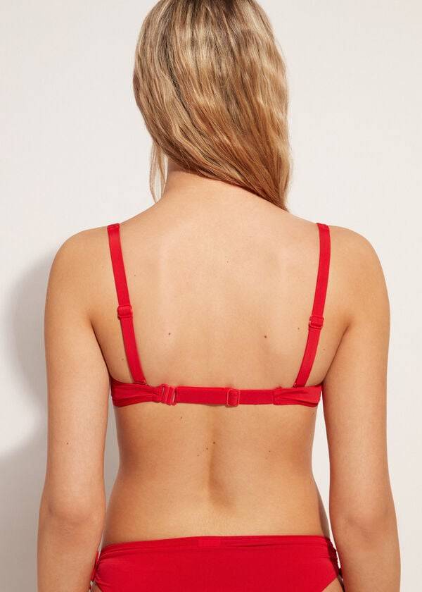 bikini estilo tanque indonesia de calzedonia para mujer color rojo