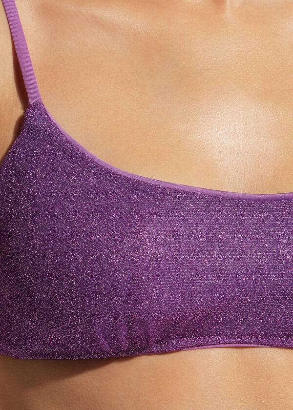 bikini estilo las vegas de calzedonia para mujer color morado