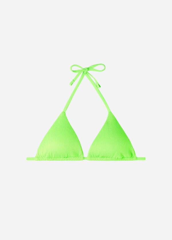 bikini triangular de tiras verdes de calzedonia para mujer de nueva york