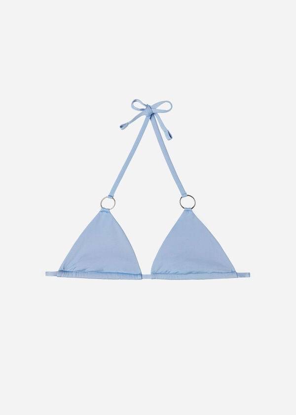 bikini triangular de mujer calzedonia abu dhabi en color azul