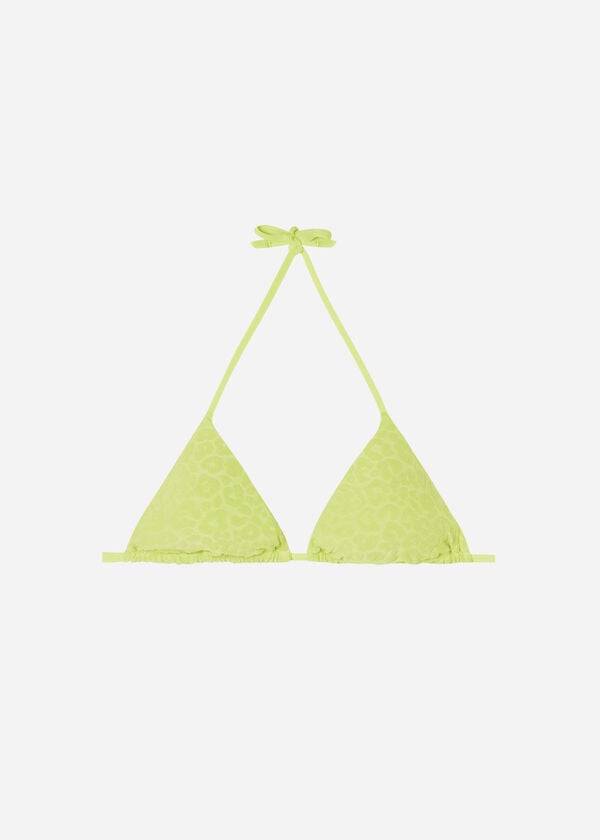 bikini triangular bangkok de calzedonia para mujer color verde