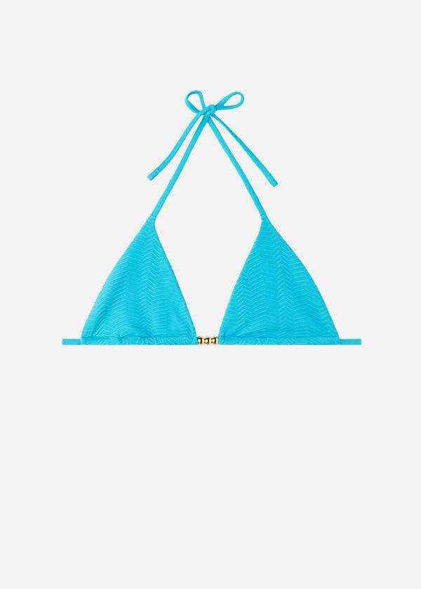 bikini triangular casablanca de calzedonia para mujer color turquesa