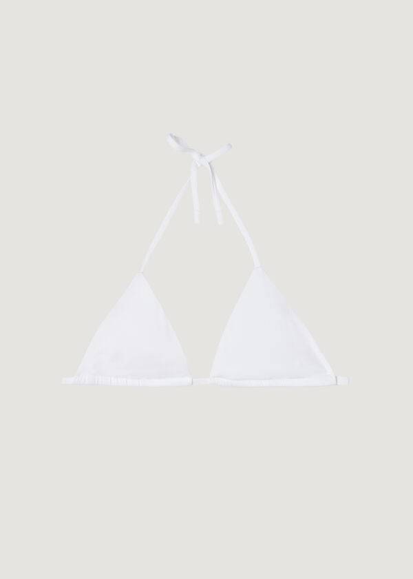 parte de arriba de bikini para mujer calzedonia triangle string indonesia eco rosa blanco