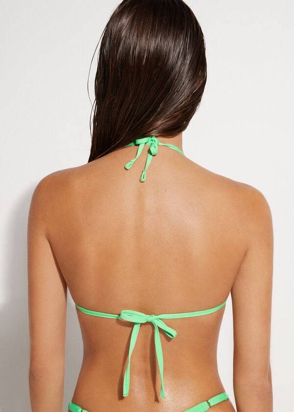 partes de arriba de bikini para mujer mint calzedonia triangle string indonesia eco rosa