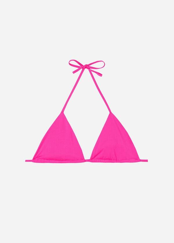 parte de arriba de bikini calzedonia triangle string indonesia eco rosa rosa para mujer