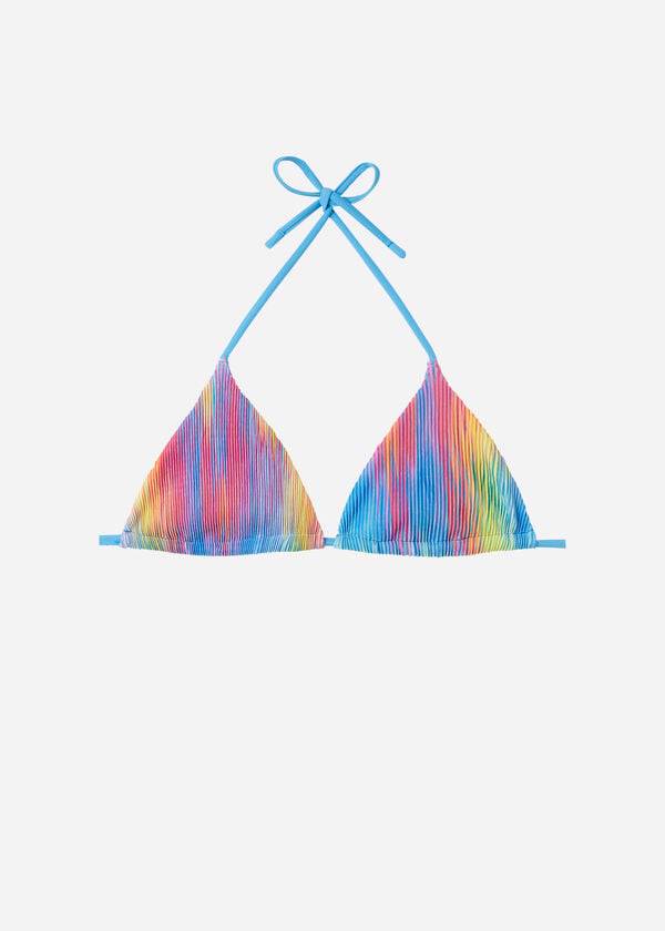 top de bikini calzedonia triangle string maiorca para mujer multicolor