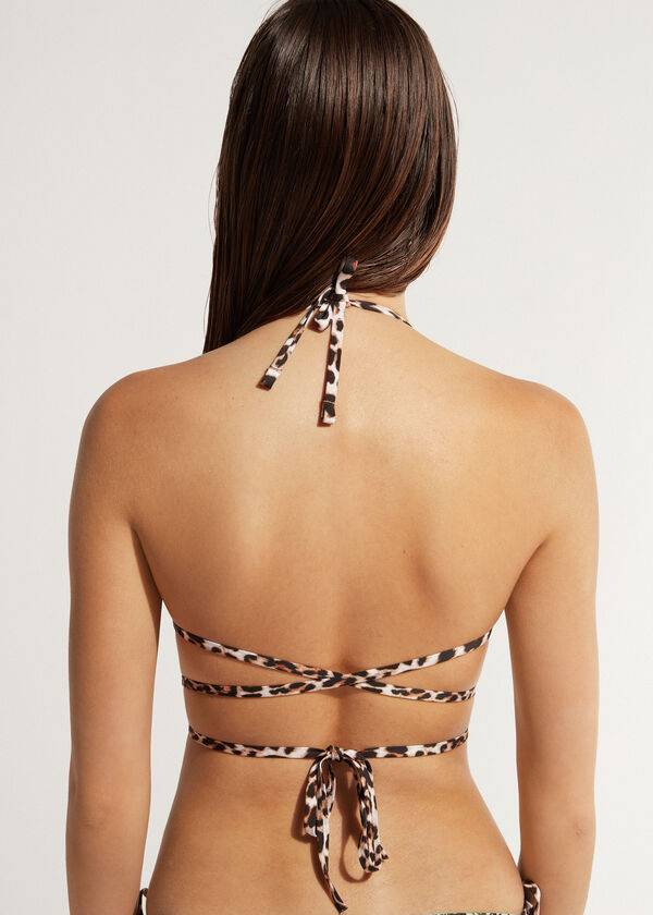 bikini ecológico nairobi de triángulo de calzedonia para mujer color verde