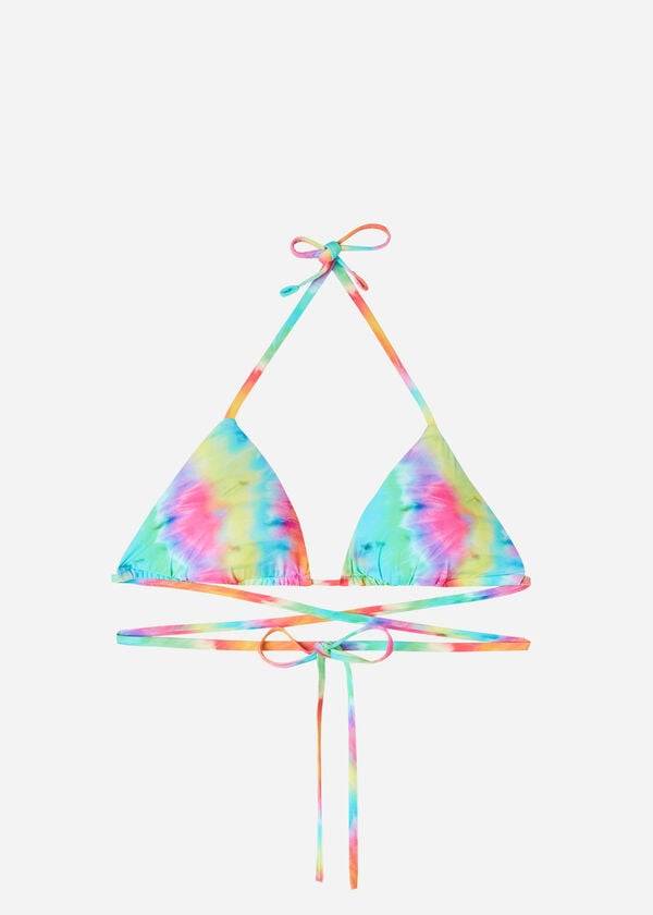 bikini triangular orlando de calzedonia para mujer multicolor